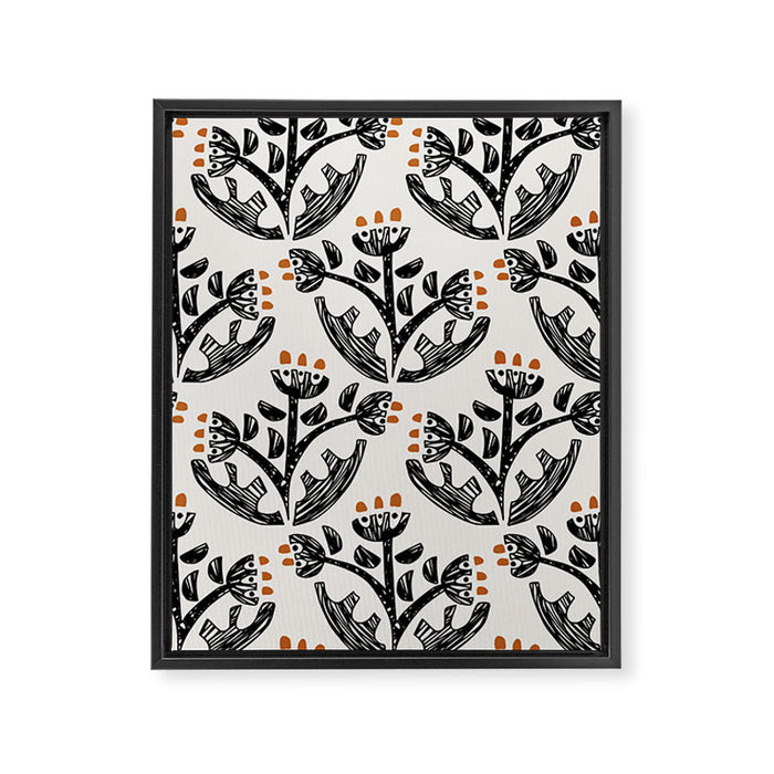 Black Forest flowers Framed Canvas Print Gallery Image 1