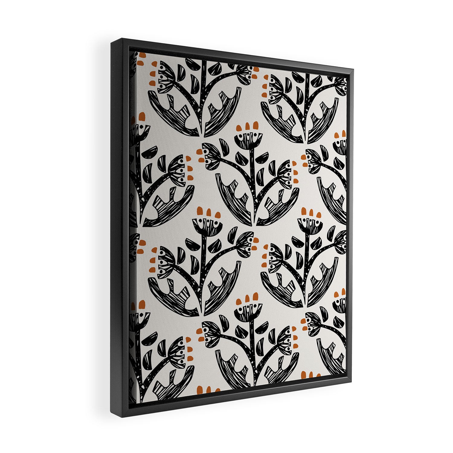 Black Forest flowers Framed Canvas Print Gallery Image 2