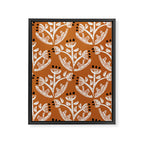 Black Forest flowers terracotta Framed Canvas Print Gallery Image 8