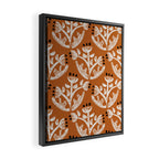 Black Forest flowers terracotta Framed Canvas Print Gallery Image 2