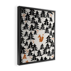 Black Forest fox and hare Framed Canvas Print Gallery Image 2