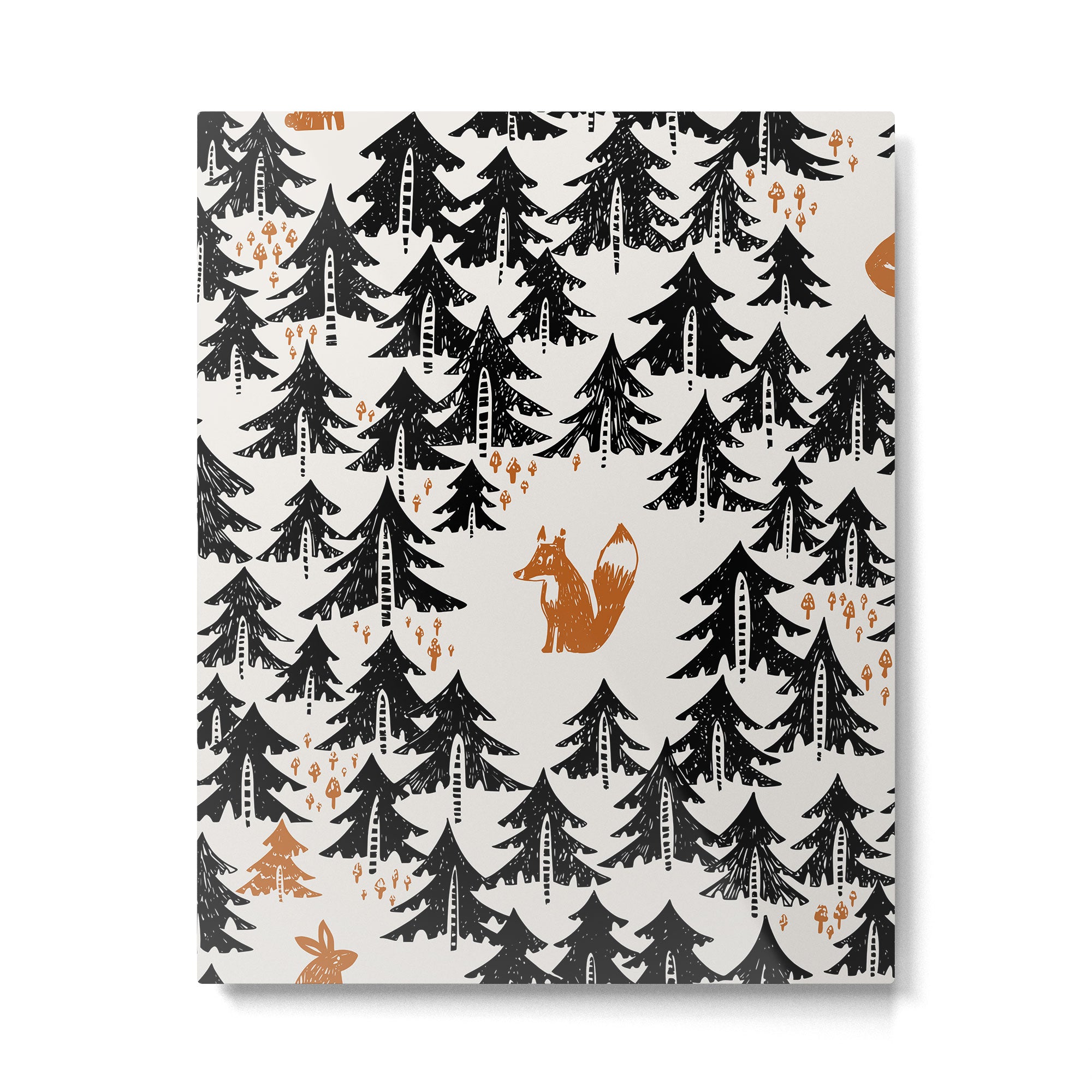 Black Forest fox and hare Metal Print Gallery Image 6