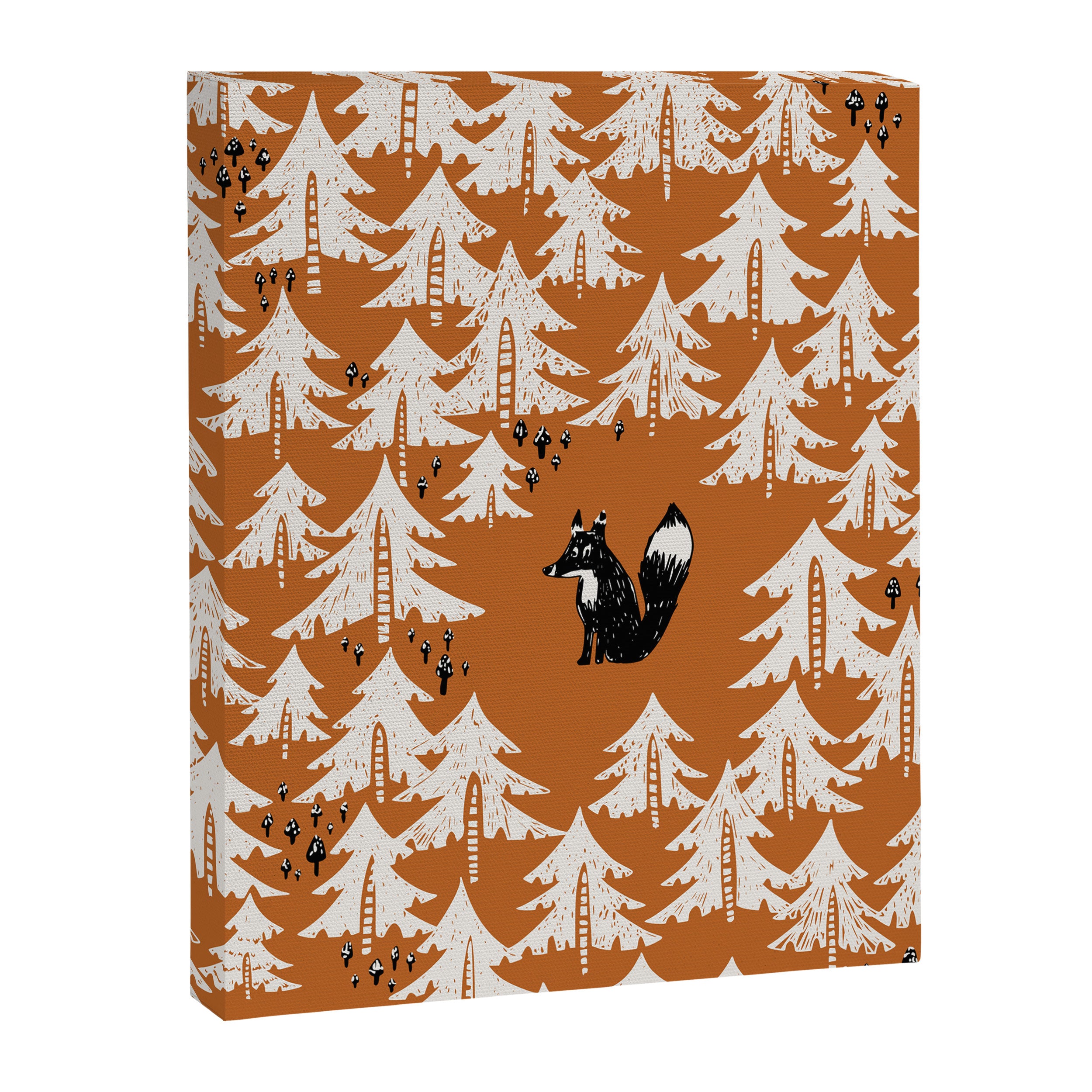 Black Forest fox terracotta Canvas Print Gallery Image 8