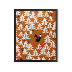 Black Forest fox terracotta Framed Canvas Print Gallery Image 8