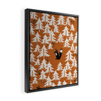Black Forest fox terracotta Framed Canvas Print Gallery Image 2