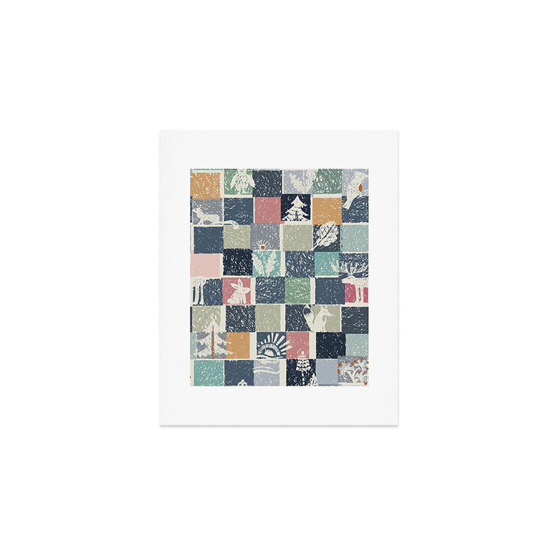 Black Forest Kids Check Art Print Gallery Image 1