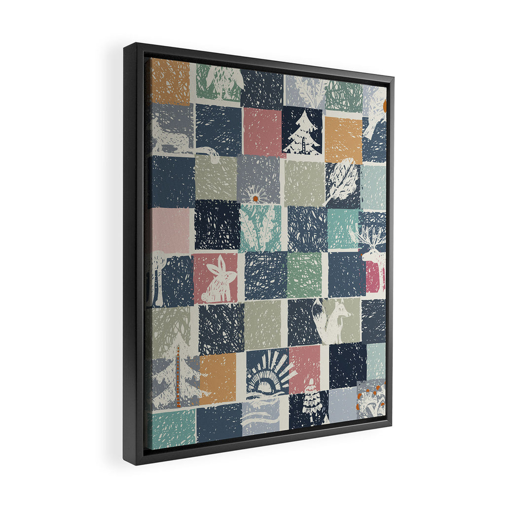 Black Forest Kids Check Framed Canvas Print Gallery Image 2