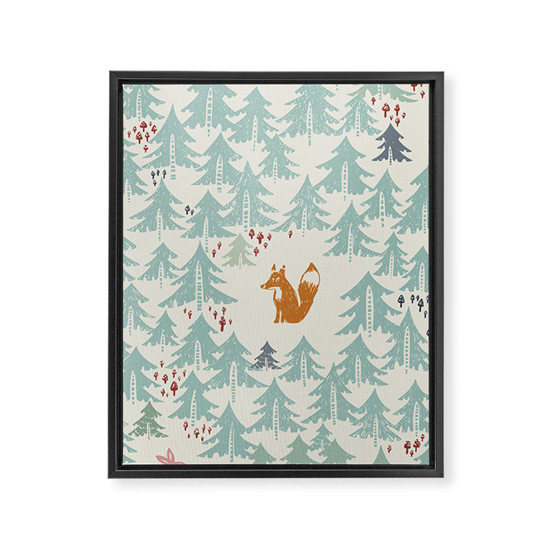 Black Forest Kids fox Framed Canvas Print Gallery Image 8