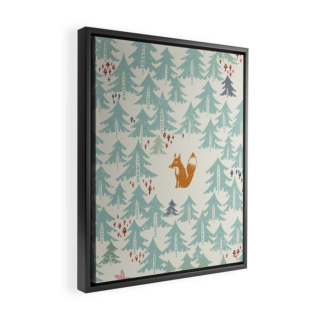 Black Forest Kids fox Framed Canvas Print Gallery Image 2