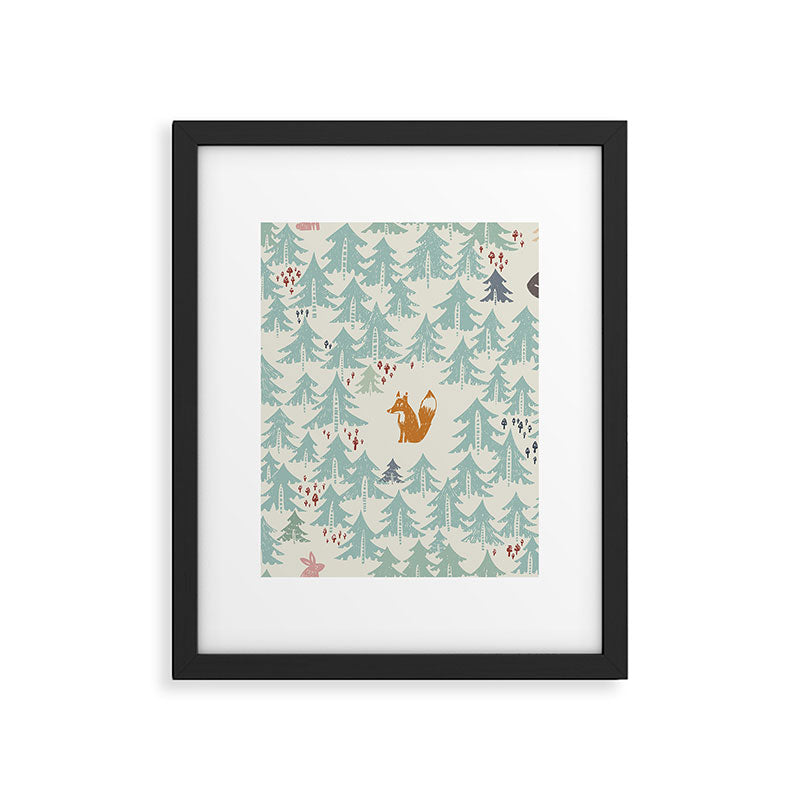 Black Forest Kids fox Framed Art Print Gallery Image 6