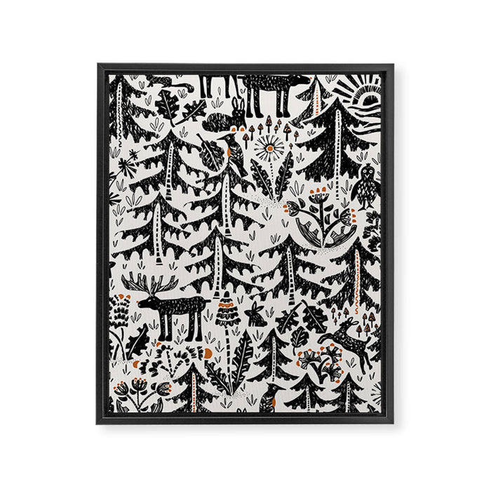 Black Forest light Framed Canvas Print Gallery Image 1