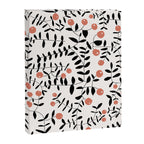 Block print berries black and white Canvas Print Gallery Image 8