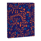 Block print berries blue Canvas Print Gallery Image 8