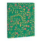 Block print berries bright green Canvas Print Gallery Image 8