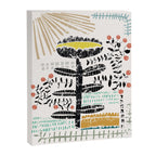 Block print bold flower Canvas Print Gallery Image 6
