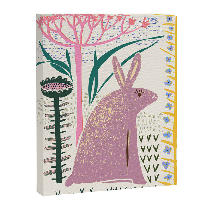 Block print bunny Canvas Print Gallery Image 1