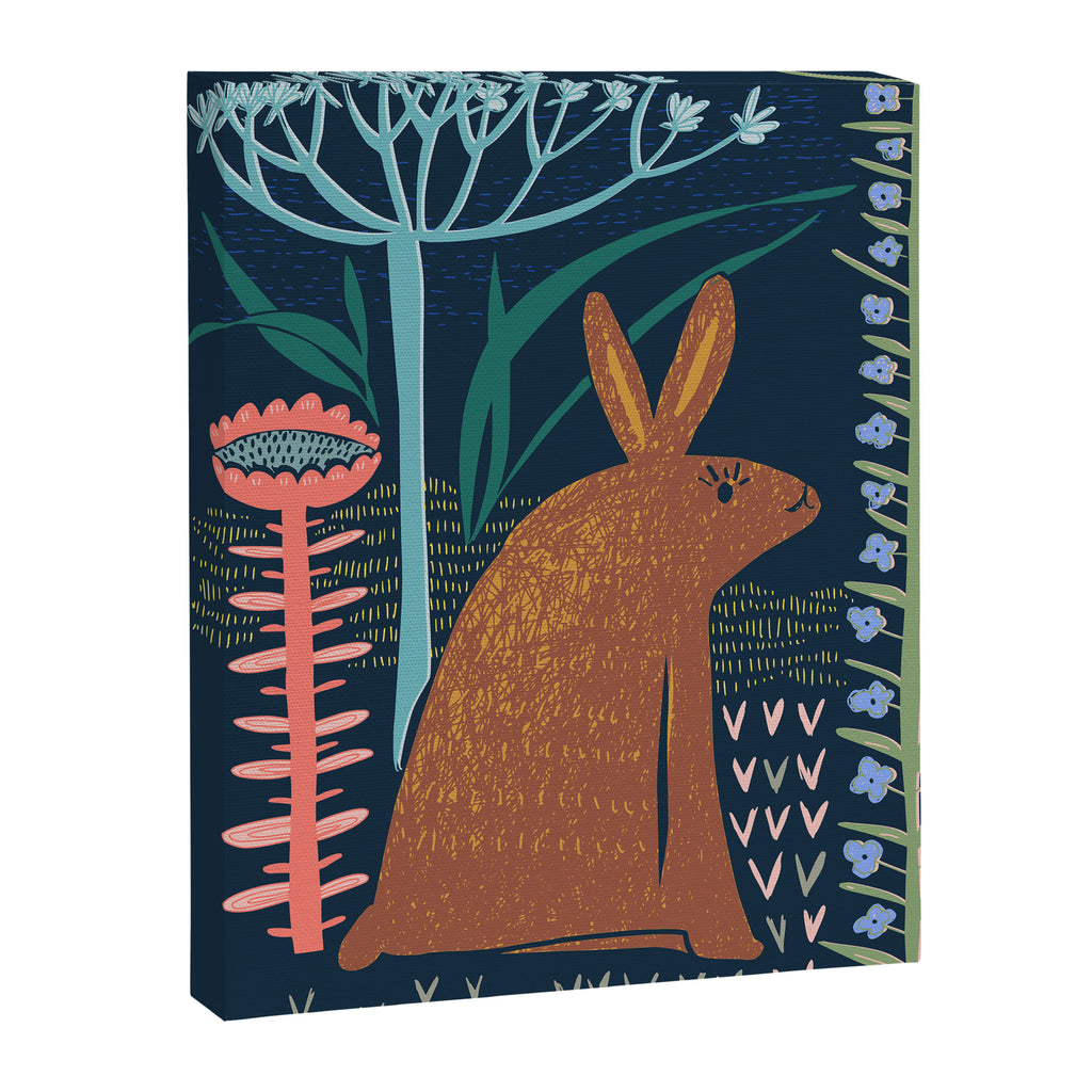 Block print bunny Canvas Print Gallery Image 8