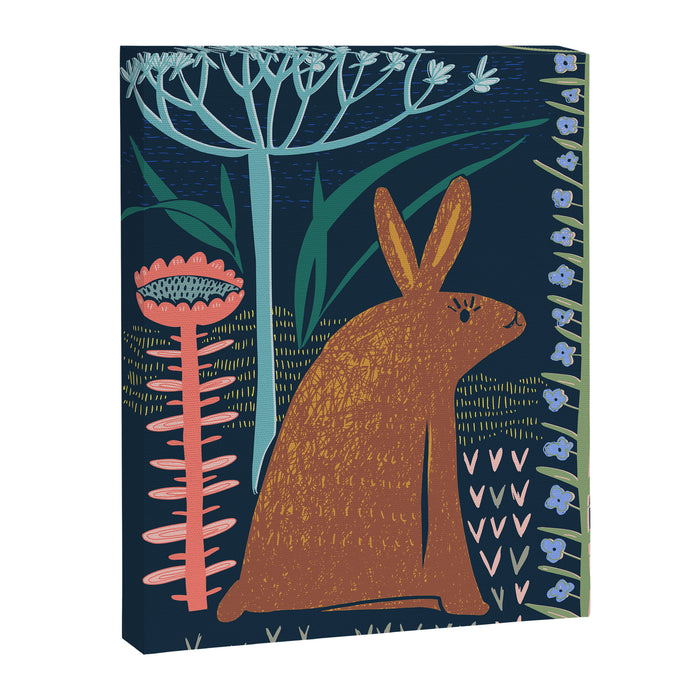 Block print bunny Canvas Print Gallery Image 1