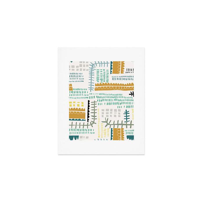 Block print geometrics Art Print Gallery Image 1