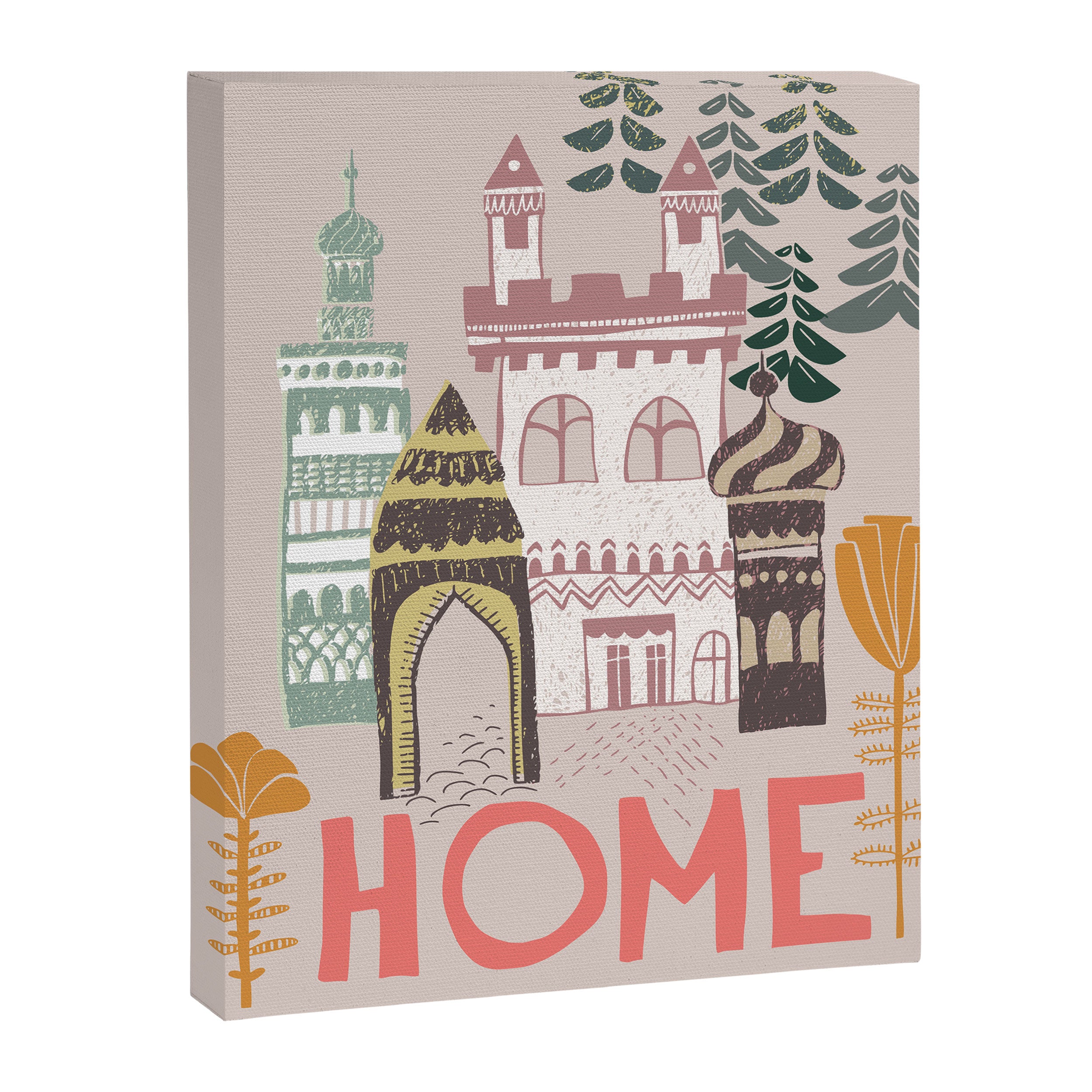 Block print Home Canvas Print Gallery Image 6
