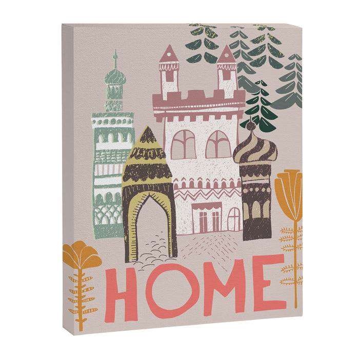 Block print Home Canvas Print Gallery Image 1