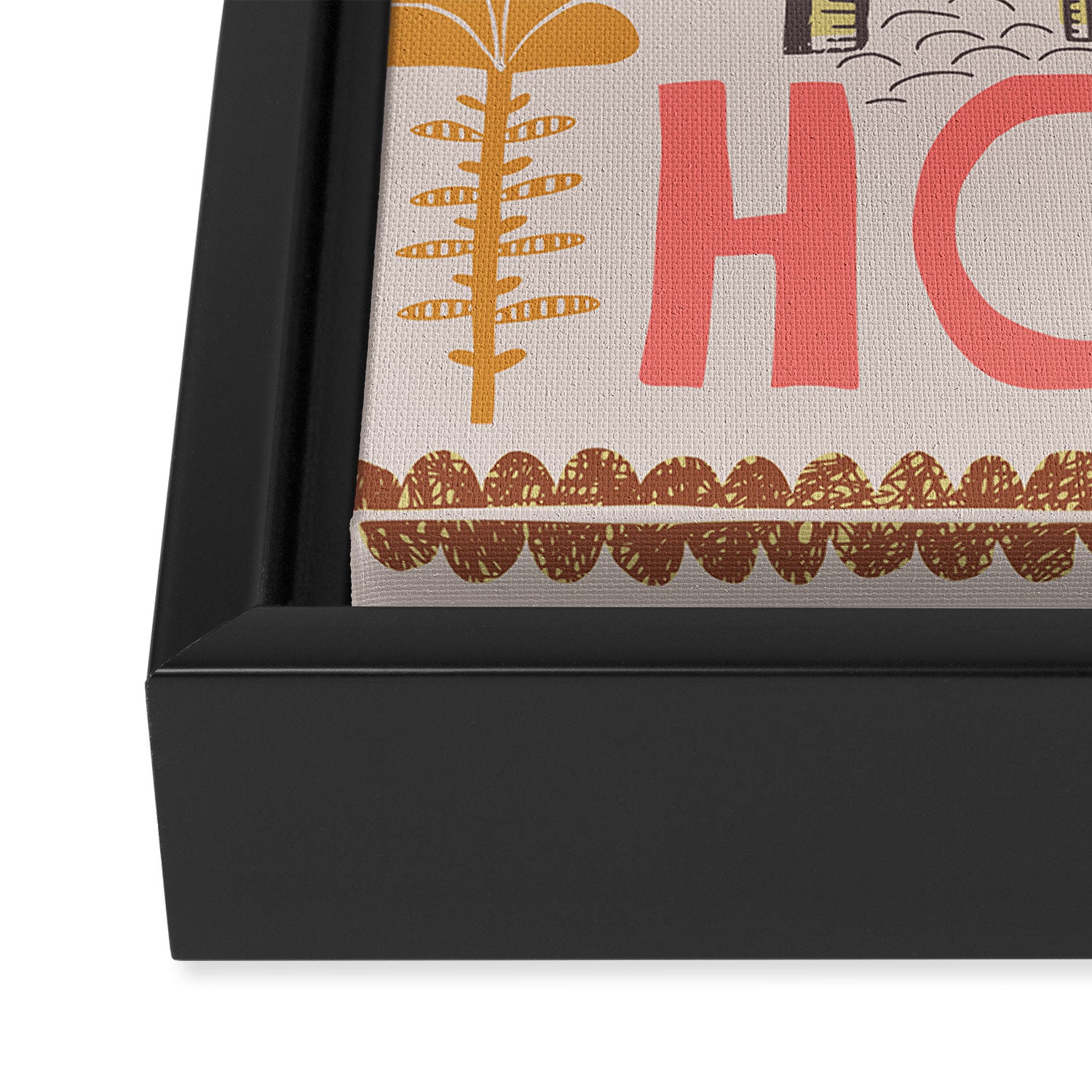 Block print Home Framed Canvas Print Gallery Image 3