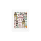Block print Home pattern earthy colors Art Print Gallery Image 1
