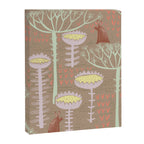 Block print scandinavian meadow brown Canvas Print Gallery Image 8