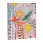 Block print summer meadow soft lilac Canvas Print Gallery Image 6