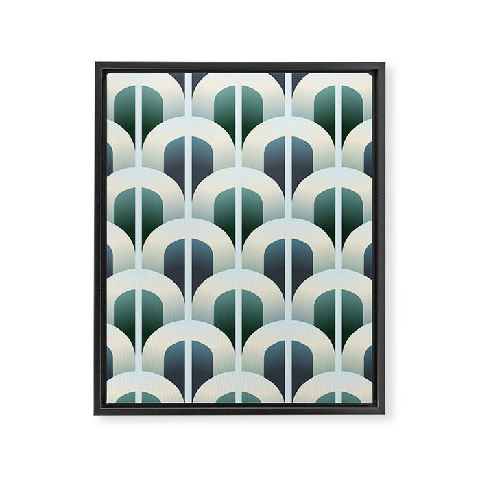 Blue gate Framed Canvas Print Gallery Image 1