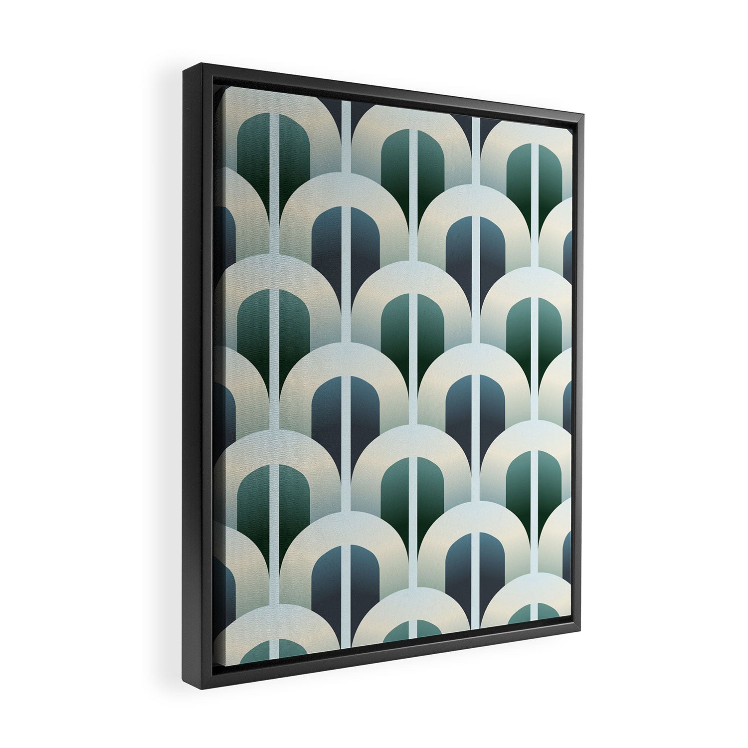 Blue gate Framed Canvas Print Gallery Image 2