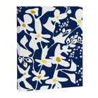 Blue jungle: Organic shapes and flowers Canvas Print Gallery Image 6