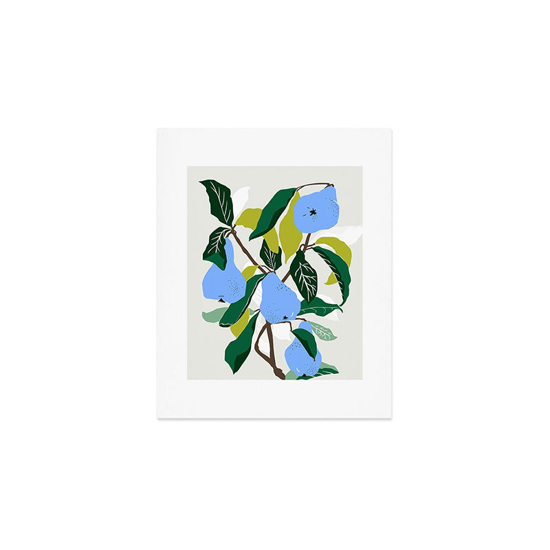 Blue Pears Art Print Gallery Image 1