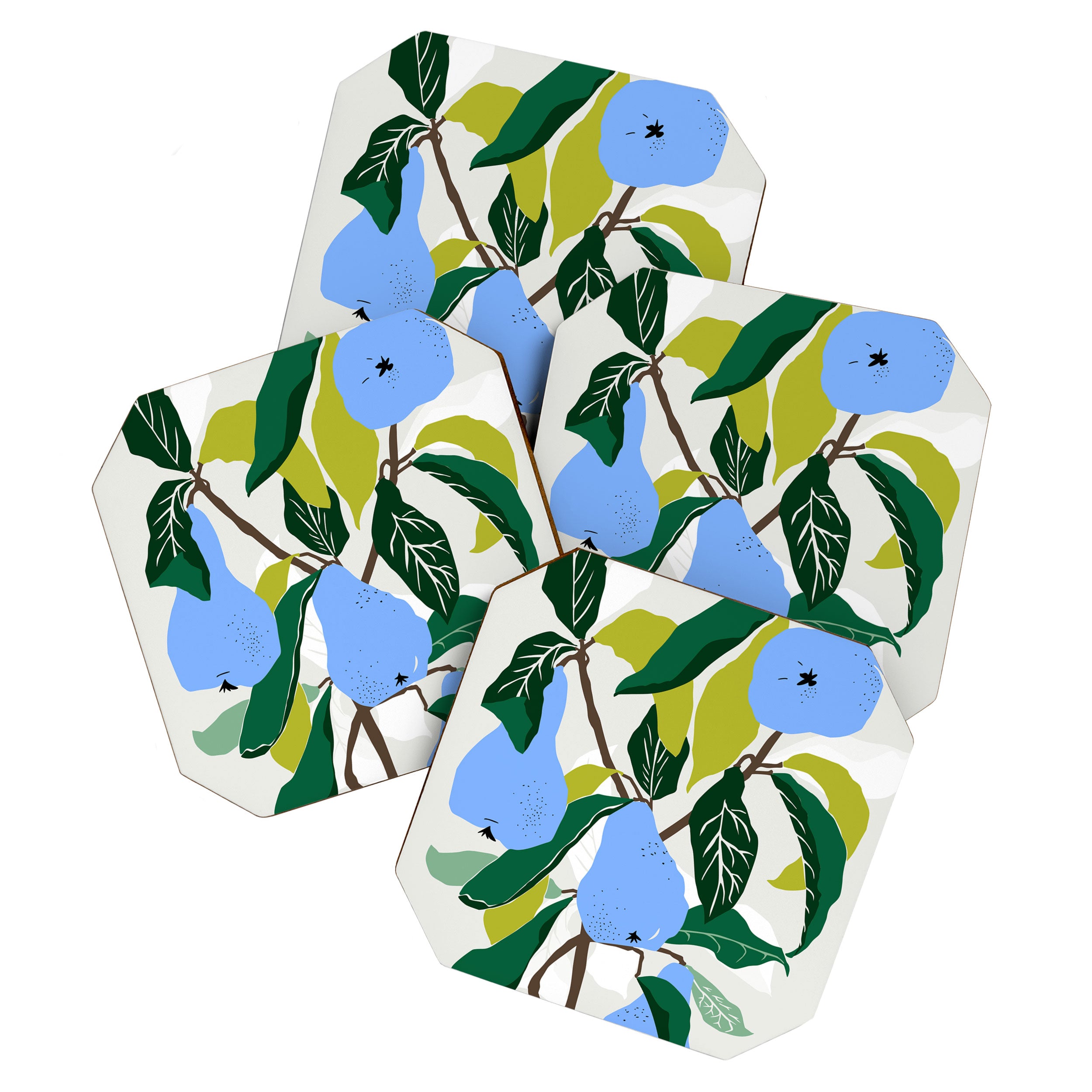 Blue Pears Coaster Gallery Image 1