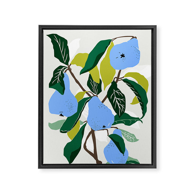 Blue Pears Framed Canvas Print Gallery Image 6