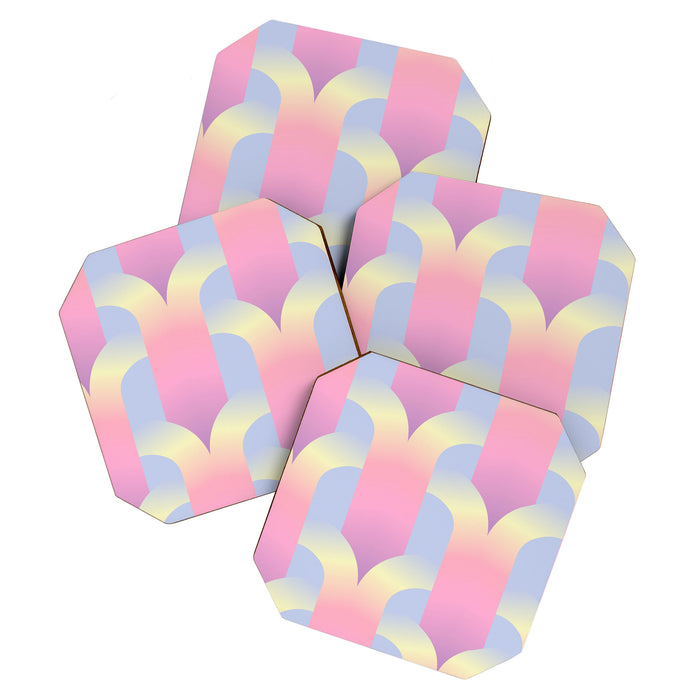 Blurred holographic gate Coaster Gallery Image 1