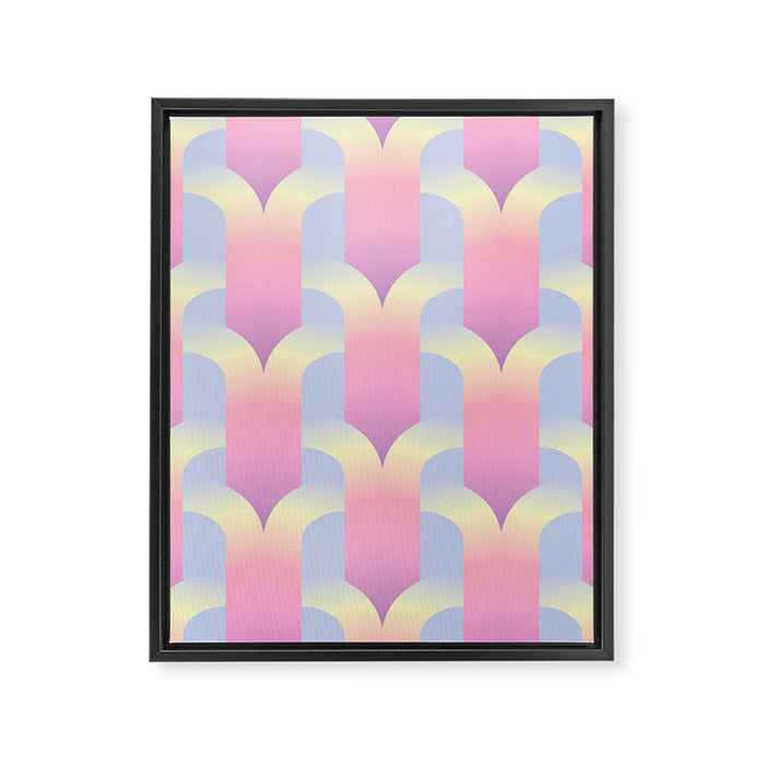 Blurred holographic gate Framed Canvas Print Gallery Image 1