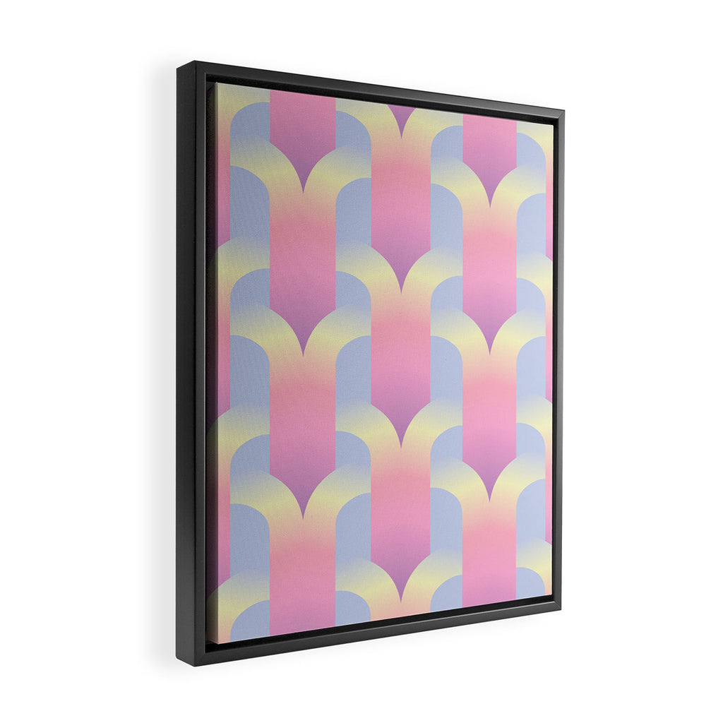 Blurred holographic gate Framed Canvas Print Gallery Image 2