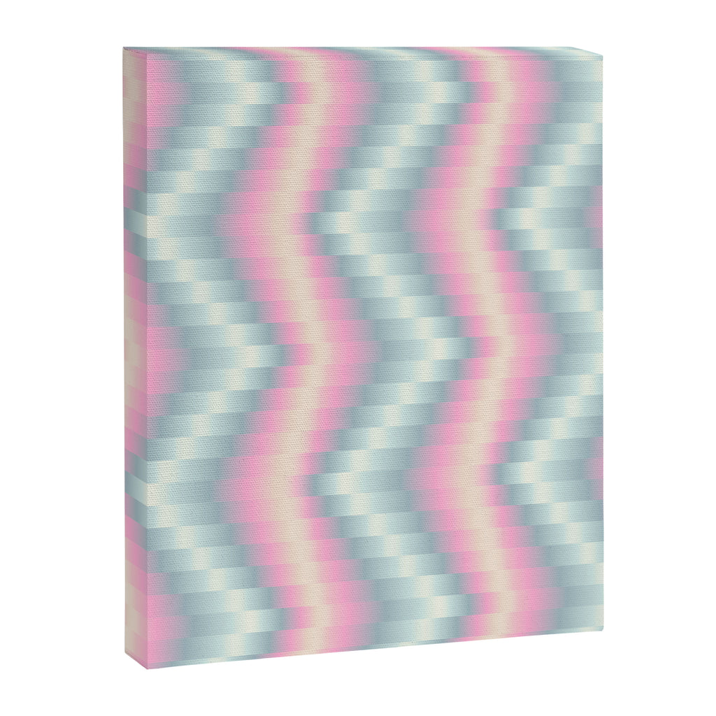 Blurred holographic Zigzag Canvas Print Gallery Image 6