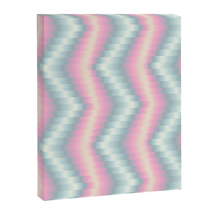 Blurred holographic Zigzag Canvas Print Gallery Image 1