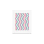 Blurred holographic Zigzag Art Print Gallery Image 1