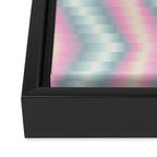 Blurred holographic Zigzag Framed Canvas Print Gallery Image 3