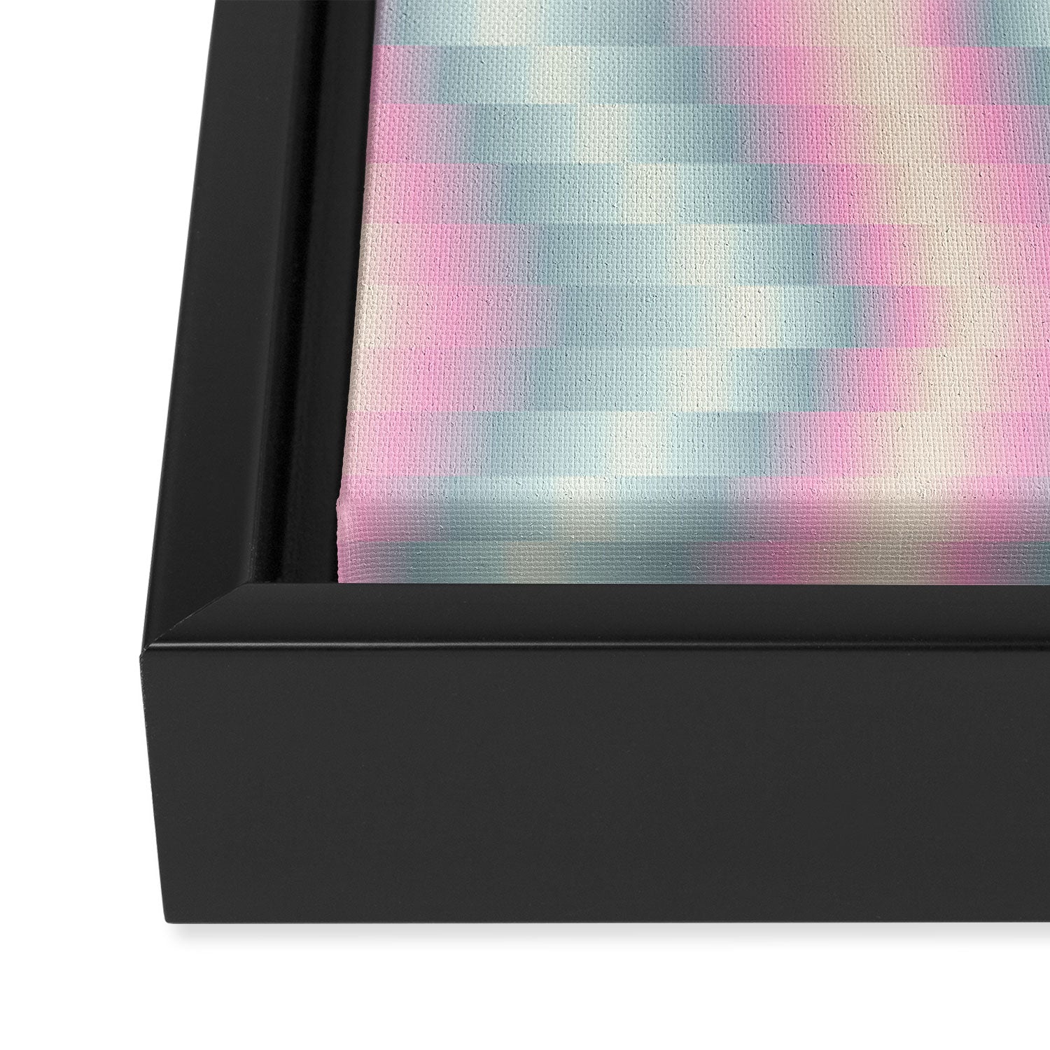 Blurred holographic Zigzag Framed Canvas Print Gallery Image 3