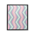 Blurred holographic Zigzag Framed Canvas Print Gallery Image 6