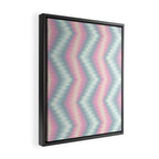 Blurred holographic Zigzag Framed Canvas Print Gallery Image 2