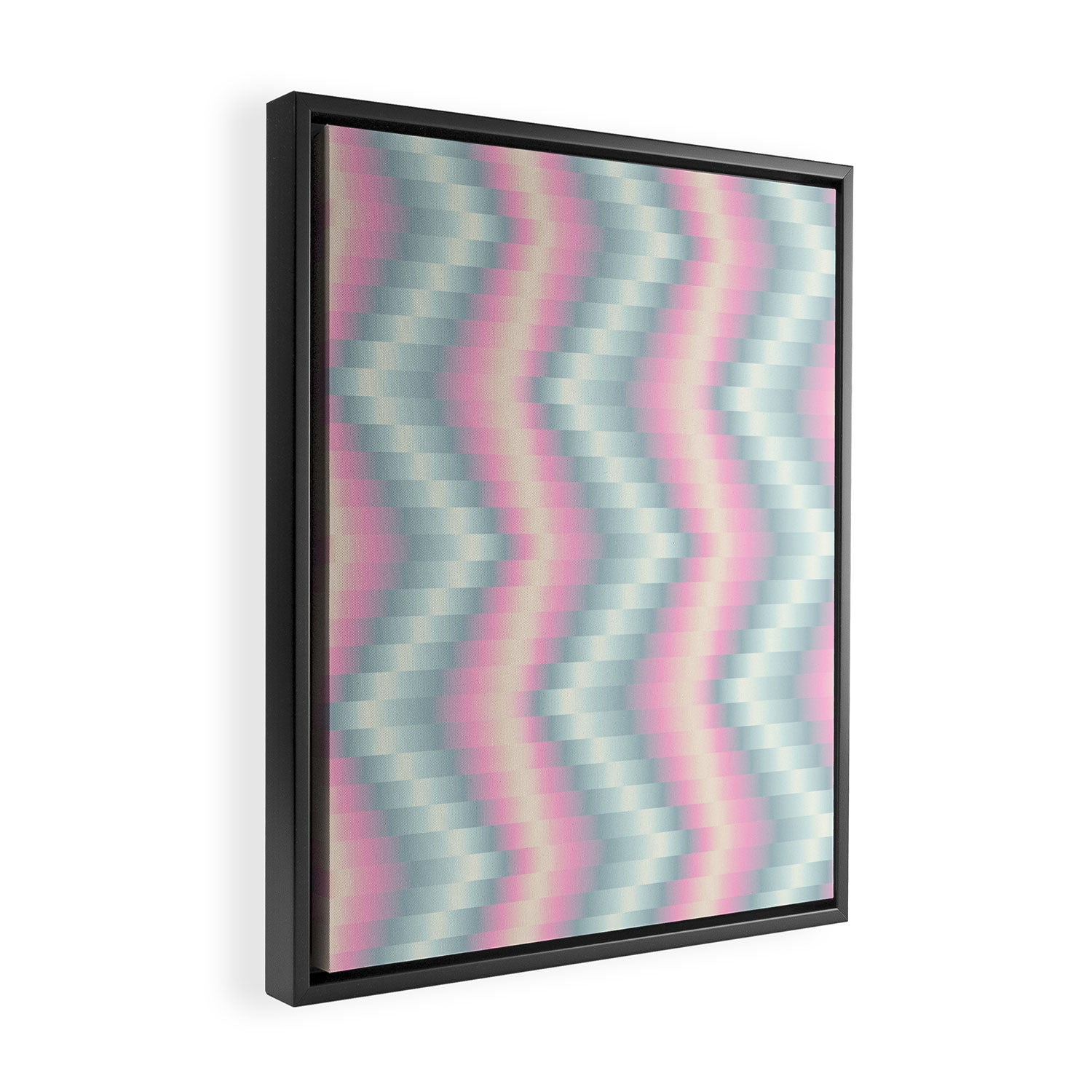 Blurred holographic Zigzag Framed Canvas Print Gallery Image 2