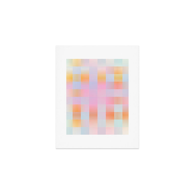 Blurred Plaid Art Print Gallery Image 1