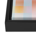 Blurred Plaid Framed Canvas Print Gallery Image 3