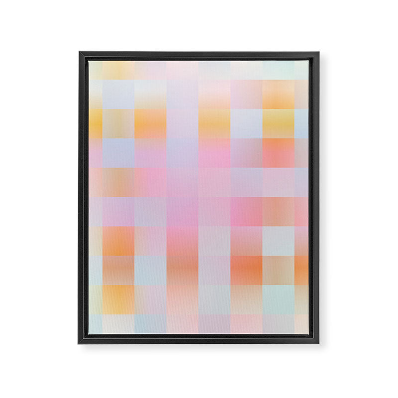 Blurred Plaid Framed Canvas Print Gallery Image 8