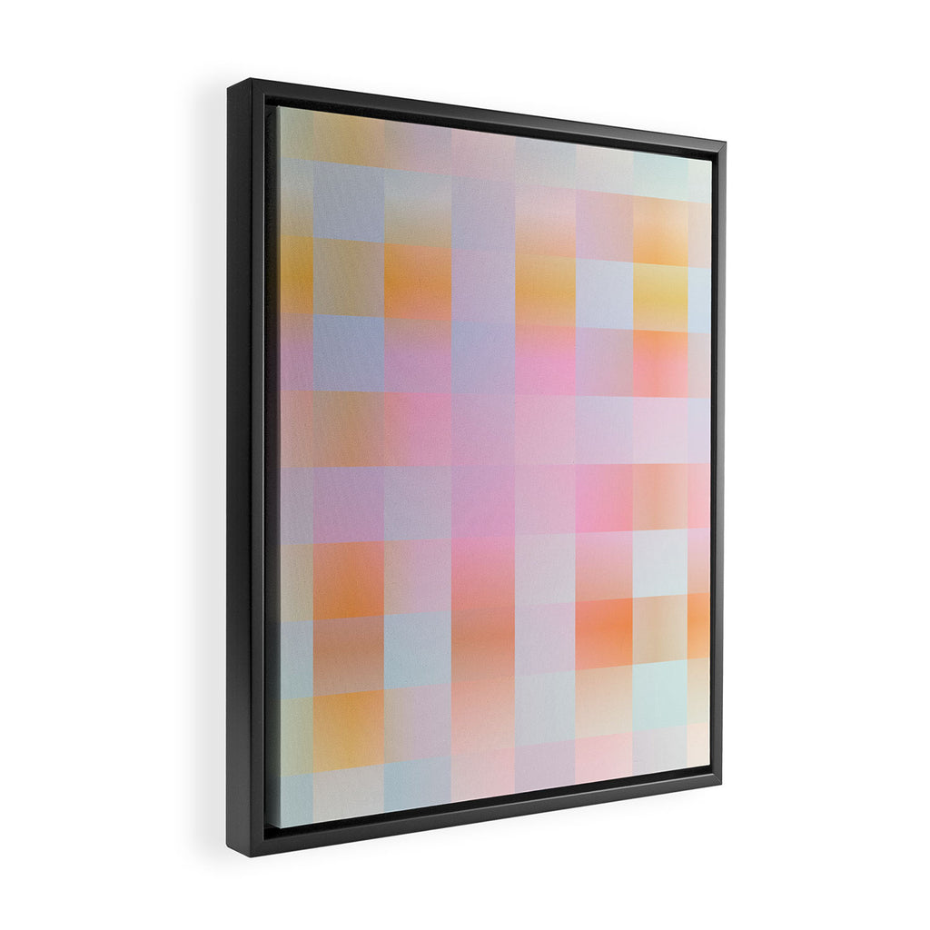 Blurred Plaid Framed Canvas Print Gallery Image 2